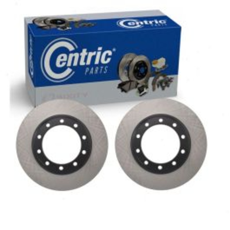 2 pc Centric Premium Rear Disc Brake Rotors for 2004-2009 GMC T6500
