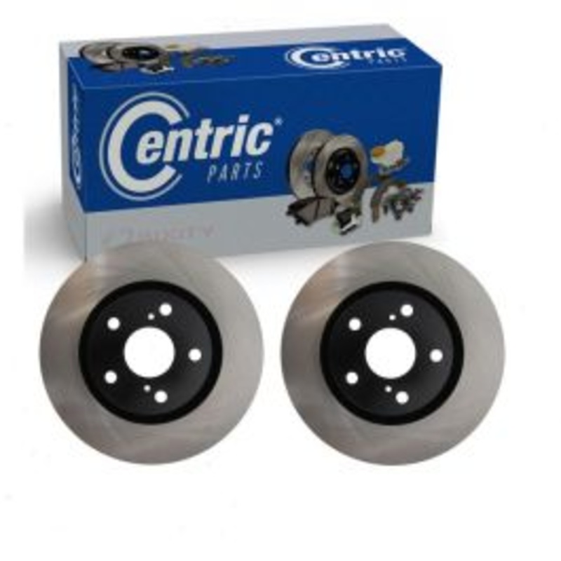 2 pc Centric Premium Front Disc Brake Rotors for 2017-2018 Toyota Corolla iM