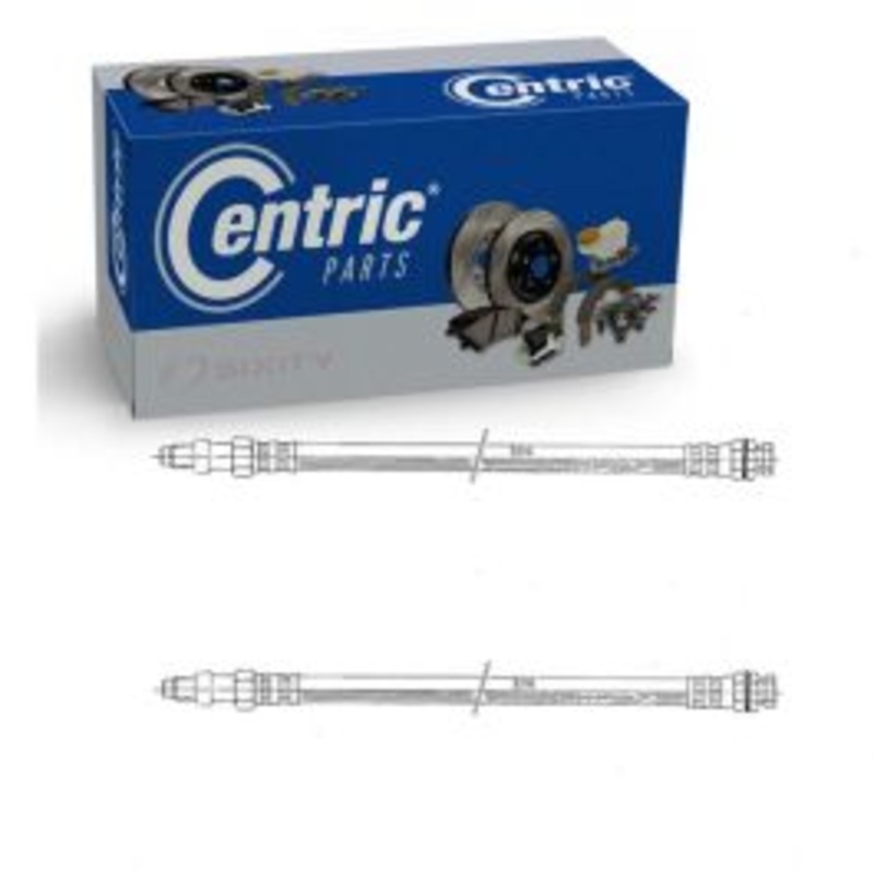 2 pc Centric Premium Front Brake Hydraulic Hoses for 1969-1974 Plymouth Fury II