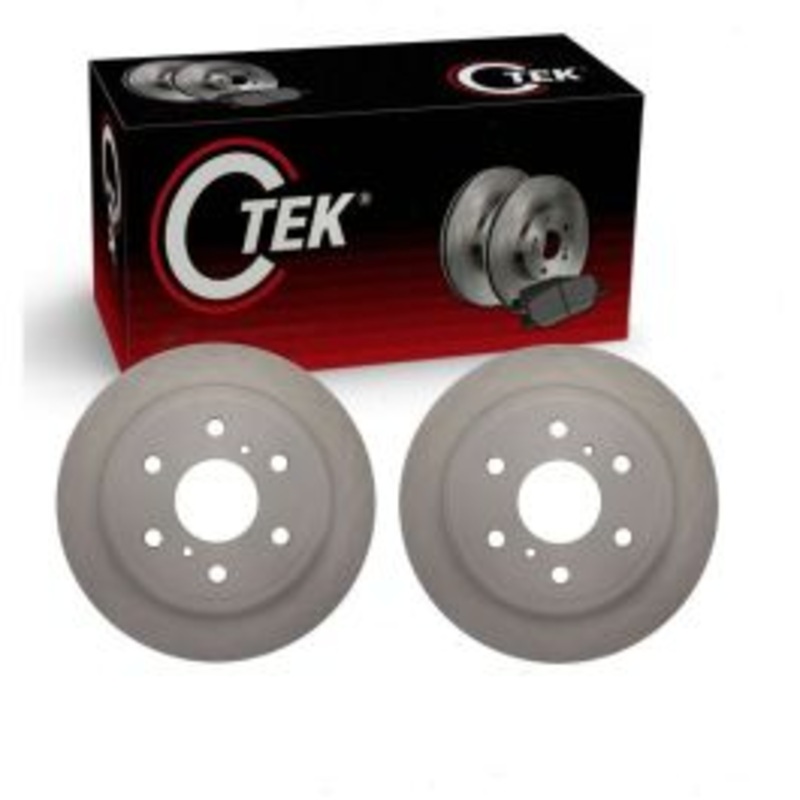 2 pc Centric CTEK Rear Disc Brake Rotors for 2019 GMC Sierra 1500 Limited