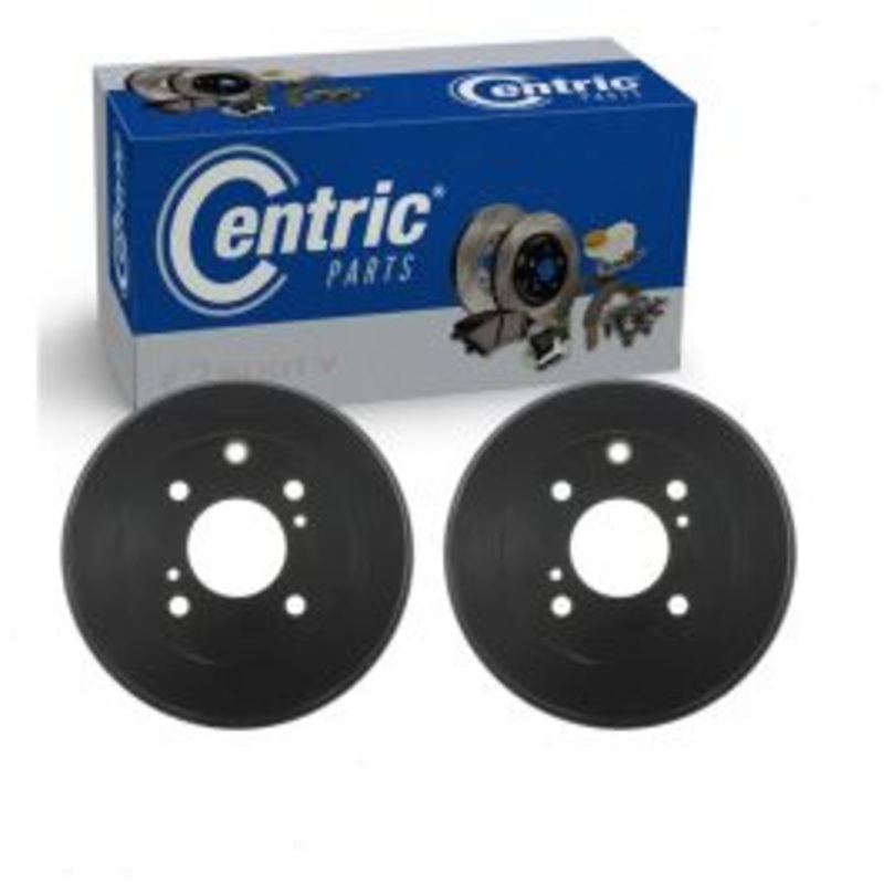 2 pc Centric Premium Rear Brake Drums for 2007-2012 Nissan Sentra 2.0L L4