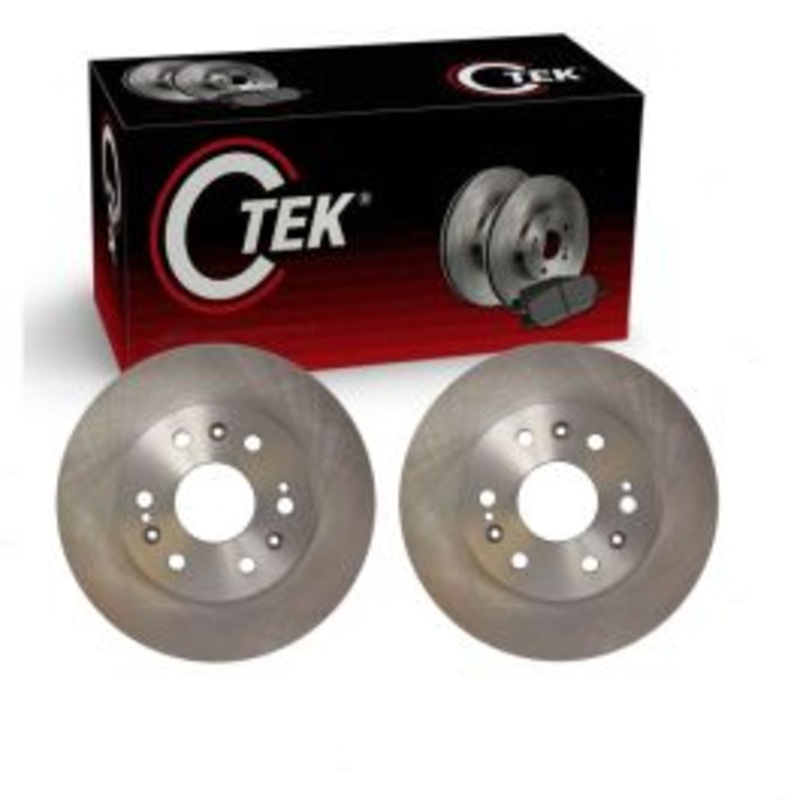 2 pc Centric CTEK Front Disc Brake Rotors for 2007-2014 GMC Yukon XL 1500