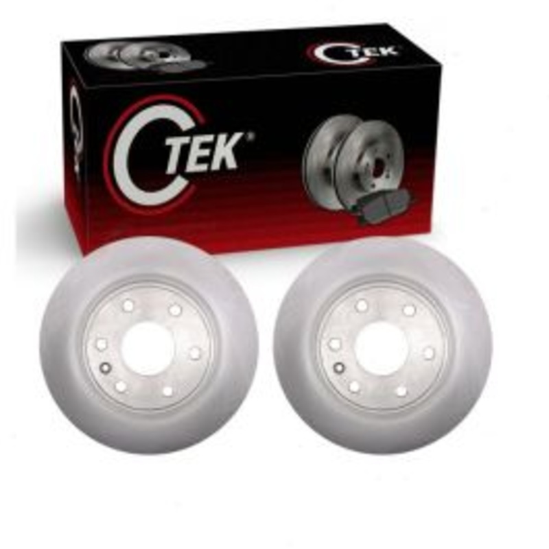 2 pc Centric CTEK Front Disc Brake Rotors for 2007-2010 Saturn Outlook