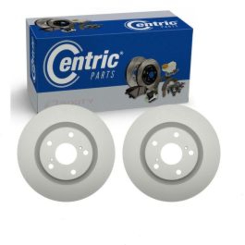2 pc Centric GCX Front Disc Brake Rotors for 2008-2018 Toyota Avalon
