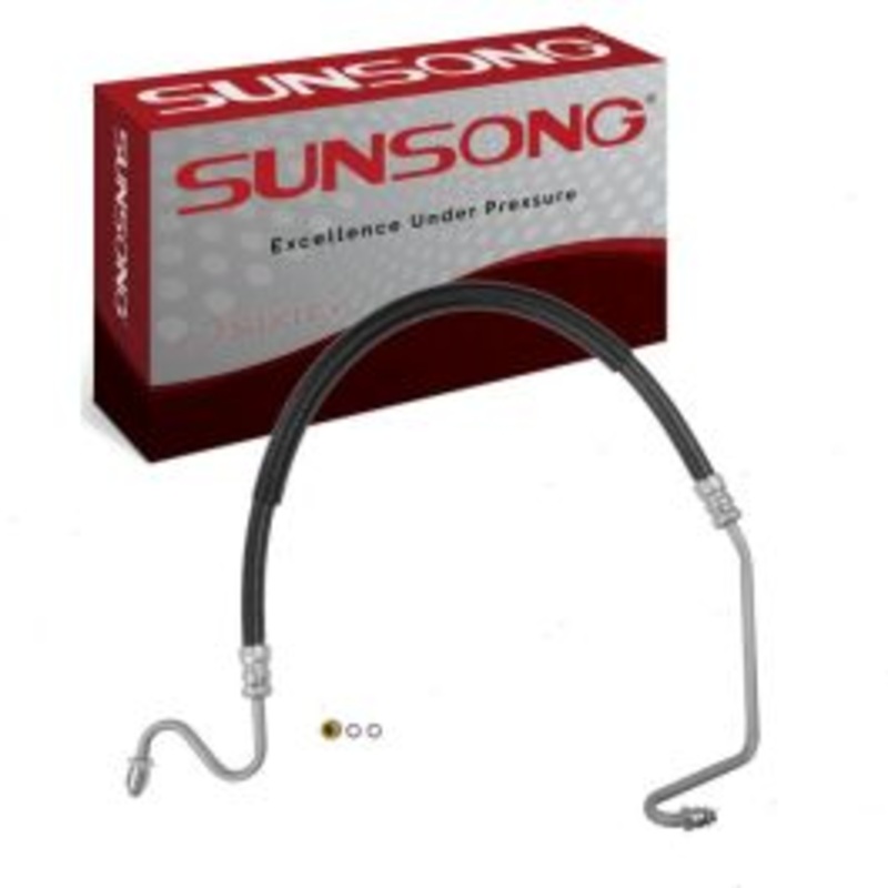 Sunsong Hydroboost To Gear Power Steering Pressure Line Hose for 1980-1986 Chevrolet K20 Suburban 5.0L 5.7L 6.2L 7.4L V8