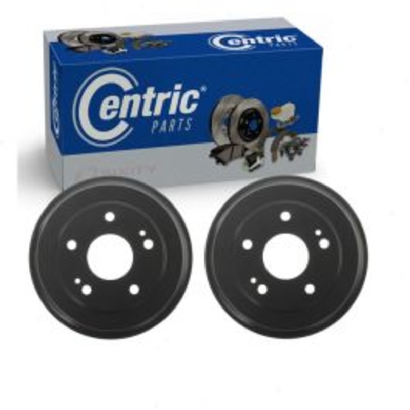 2 pc Centric Premium Rear Brake Drums for 2006-2015 Honda Civic