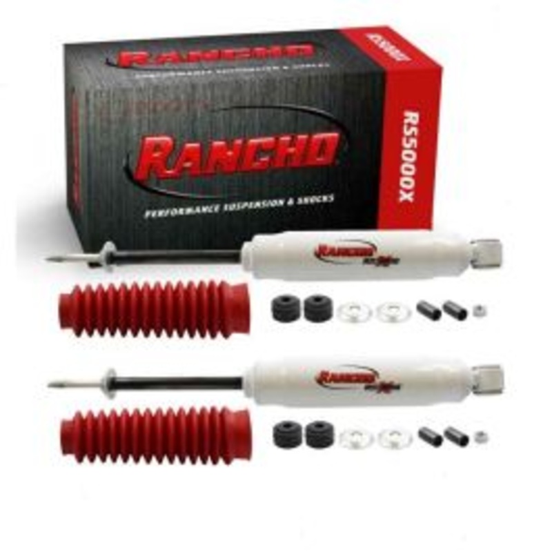 2 pc Rancho RS5000X Front Shock Absorbers for 1977-1991 Ford E-350 Econoline Club Wagon