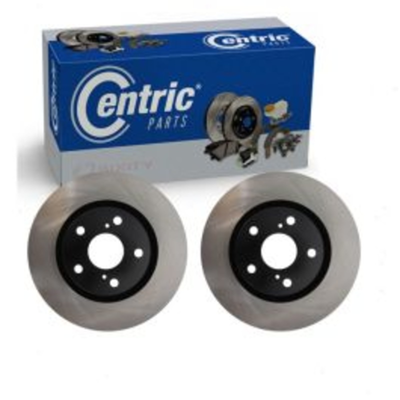 2 pc Centric Premium Front Disc Brake Rotors for 2016-2018 Toyota Mirai