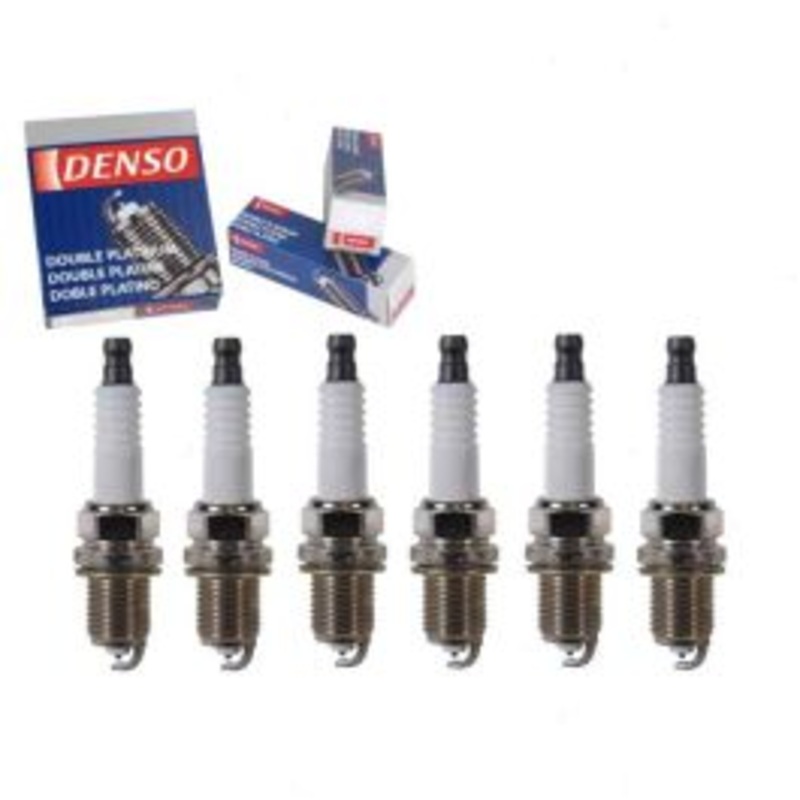 6 pc DENSO Double Platinum Spark Plugs for 1987-1988 Nissan 200SX 3.0L V6