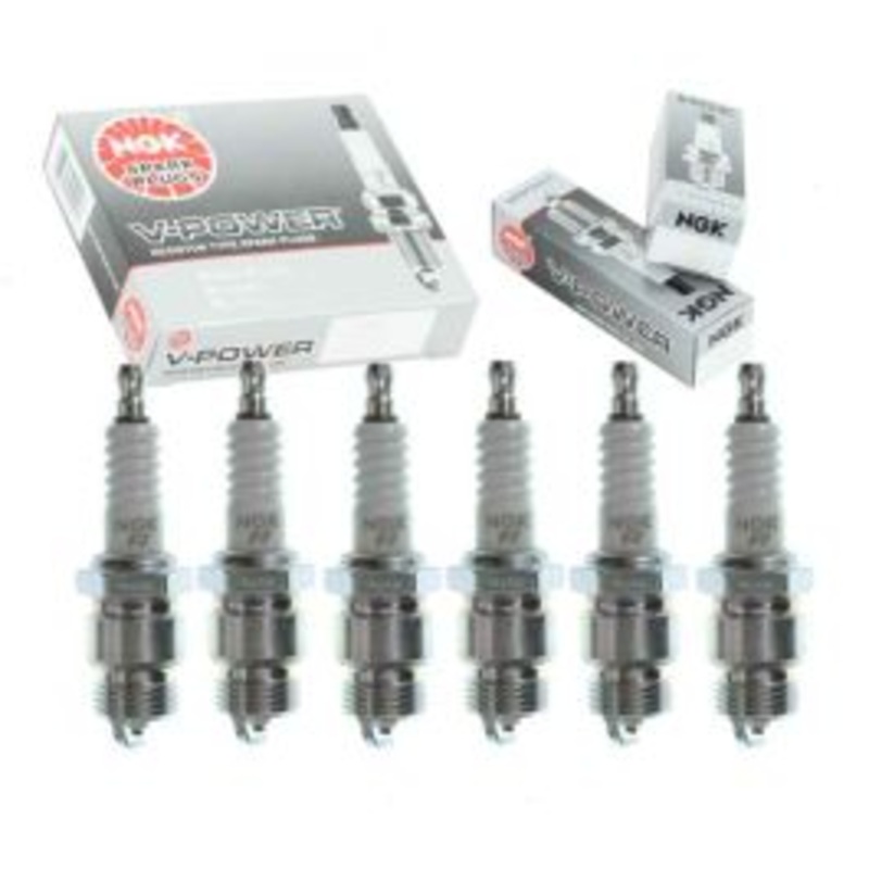 6 pc NGK V-Power Spark Plugs for 1965-1976 Ford P-350 3.9L 4.9L L6