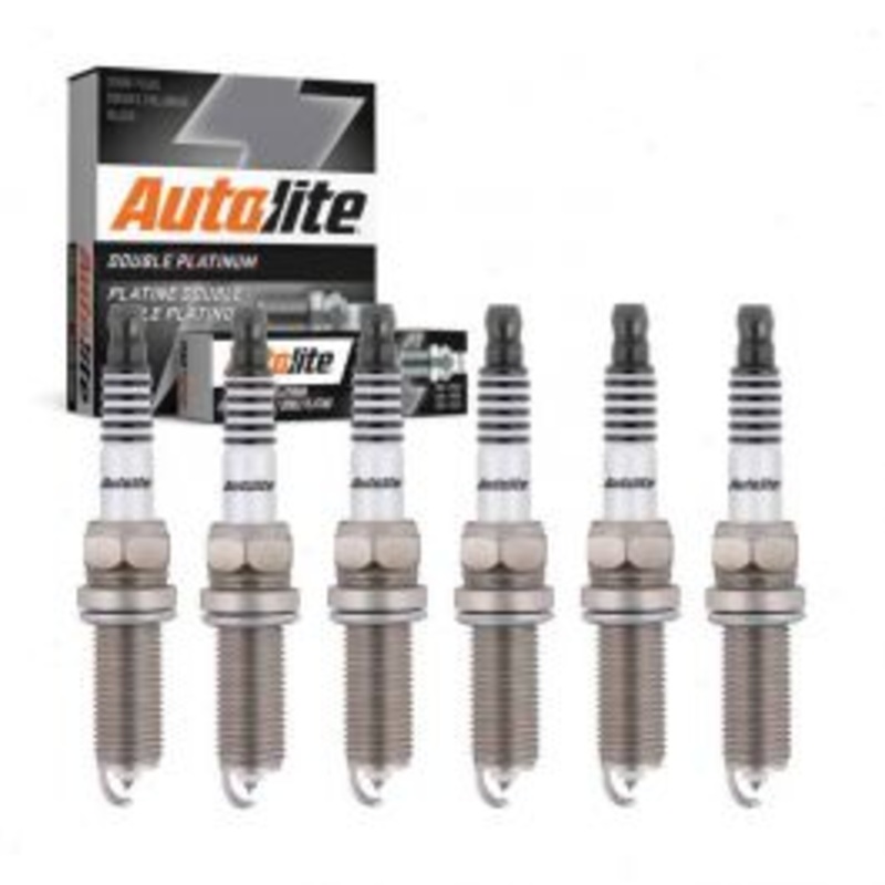 6 pc Autolite Double Platinum Spark Plug for 2017-2019 Honda Ridgeline