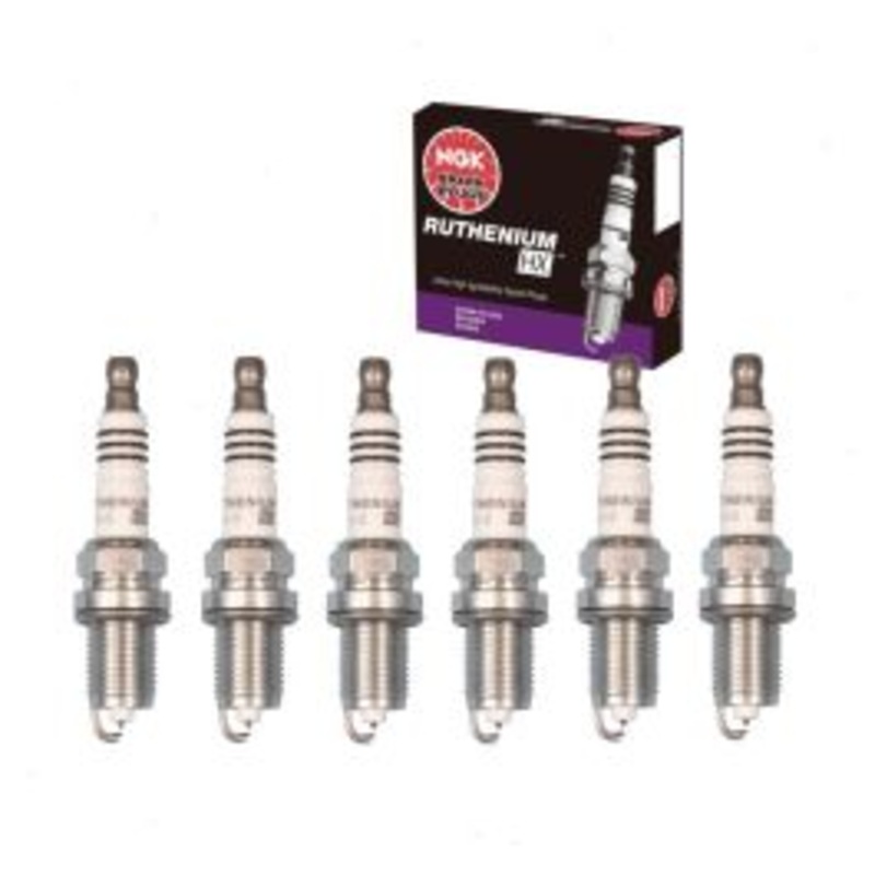 6 pc NGK Ruthenium HX Spark Plugs for 2009-2010 Dodge Ram 1500 3.7L V6
