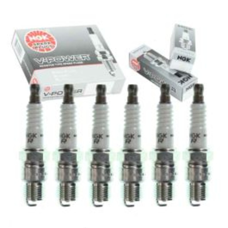 6 pc NGK V-Power Spark Plugs for 1975 Oldsmobile Cutlass 4.1L L6