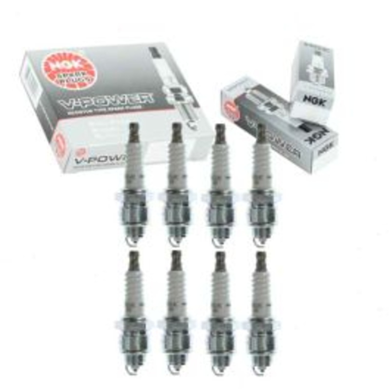 8 pc NGK V-Power Spark Plugs for 1963-1966 Dodge D300 Series 6.3L V8