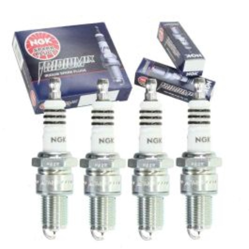 4 pc NGK Iridium IX Exhaust Side Spark Plugs for 1987-1988 Nissan Van 2.4L L4