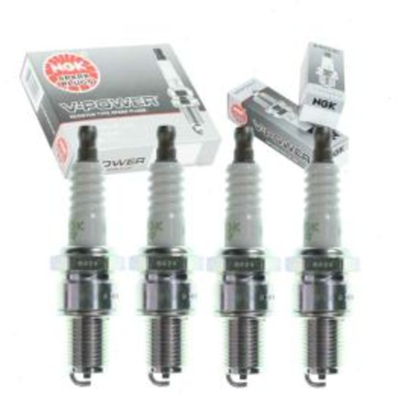 4 pc NGK V-Power 7548 BR9EYA Spark Plugs