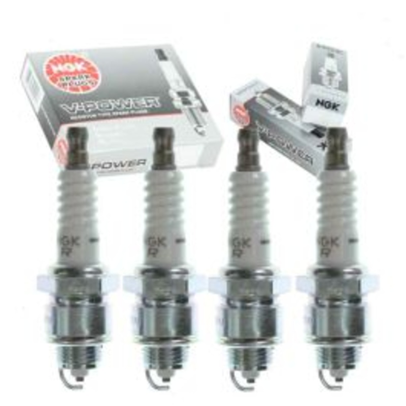 4 pc NGK V-Power Spark Plugs for 1971-1980 International Scout II 3.2L L4