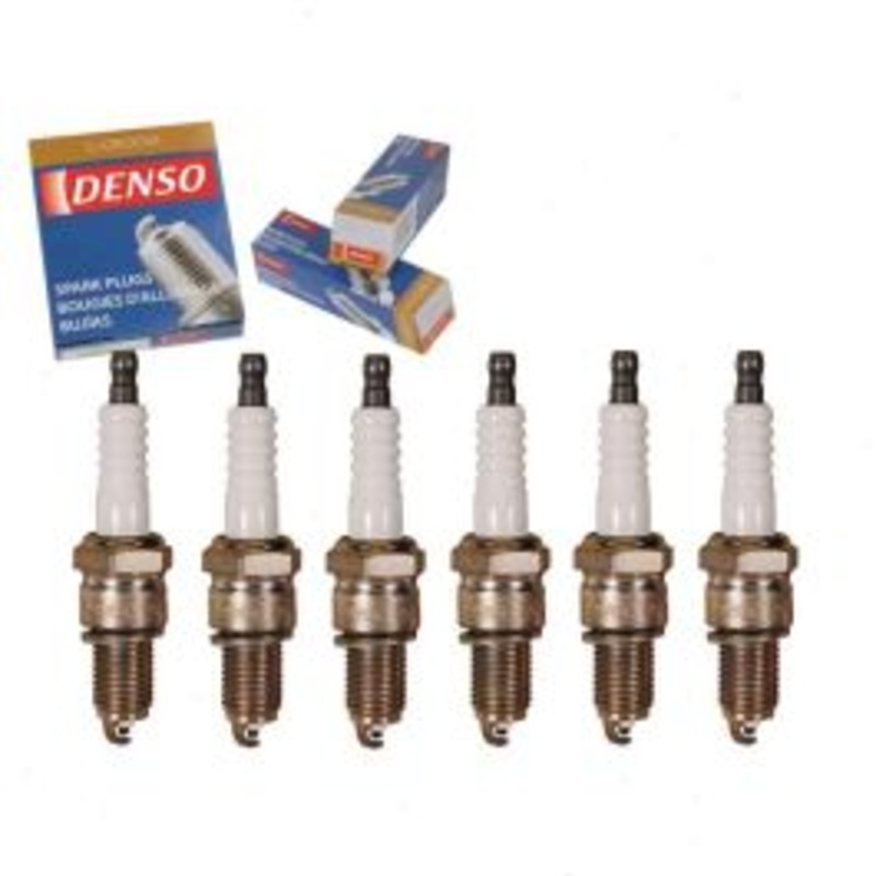 6 pc DENSO Standard U-Groove Spark Plugs for 1968-1970 Jeep J-2600 3.8L L6