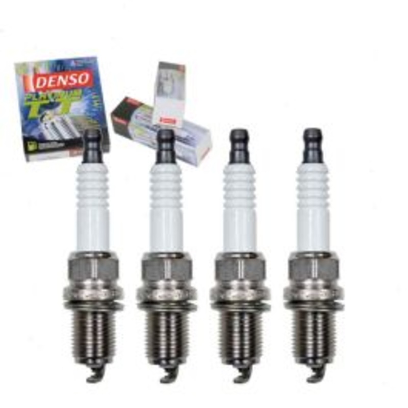 4 pc DENSO Platinum TT Spark Plugs for 1989 Mazda B2600 2.6L L4