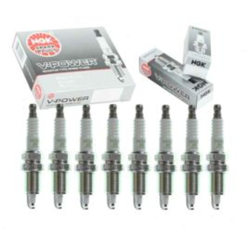 8 pc NGK V-Power 5077 ZGR5A Spark Plugs