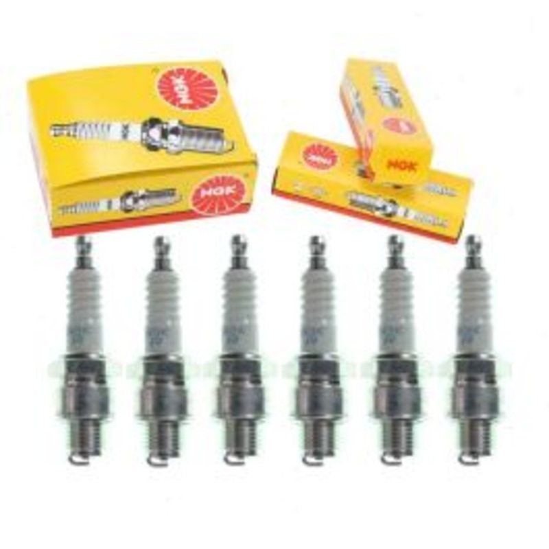 6 pc NGK Standard Spark Plugs for 1958-1959 Aston Martin DBD 3.0L L6