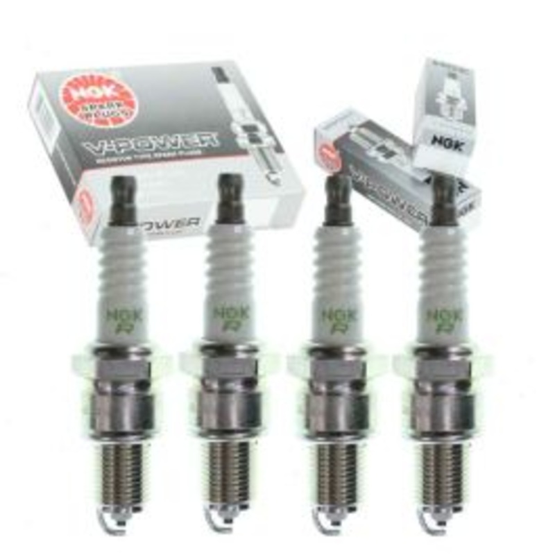 4 pc NGK V-Power Spark Plugs for 1979 Subaru FE 1.6L H4