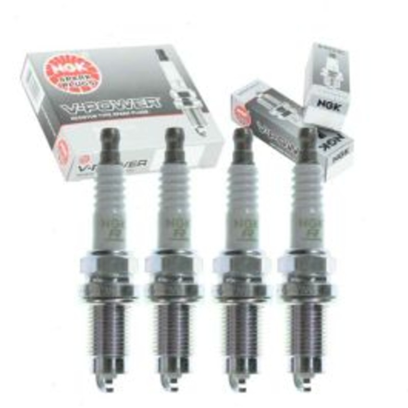 4 pc NGK V-Power Spark Plugs for 1989-1990 Nissan 240SX 2.4L L4