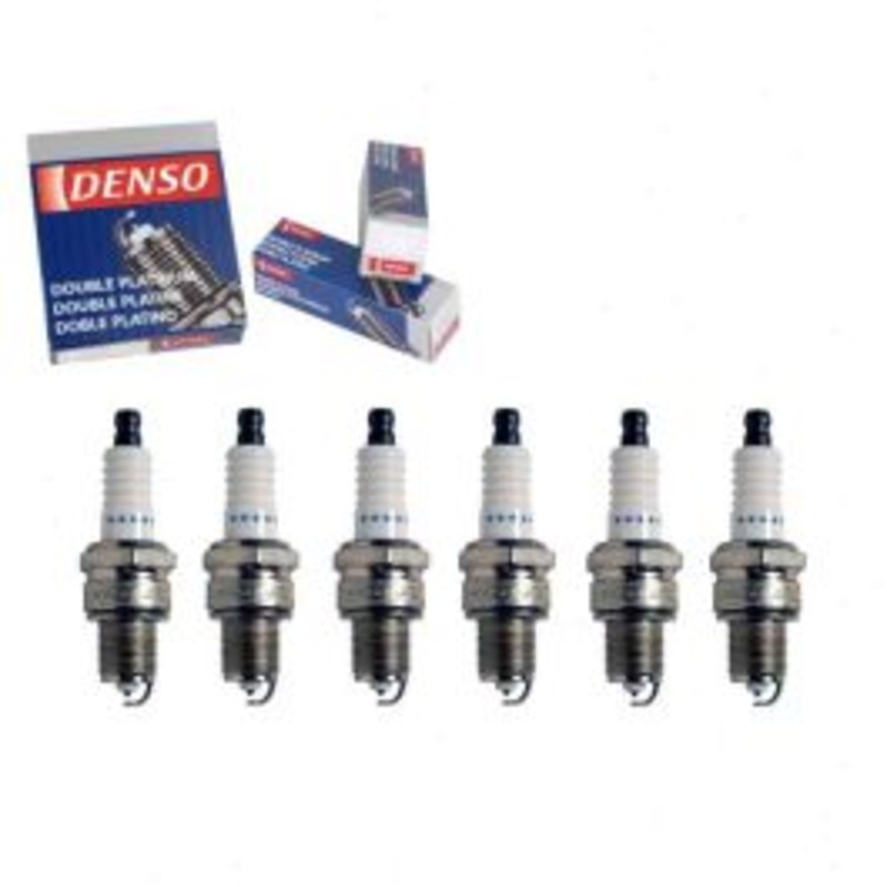6 pc DENSO Double Platinum Spark Plugs for 1975-1976 Mercedes-Benz 280C 2.8L L6