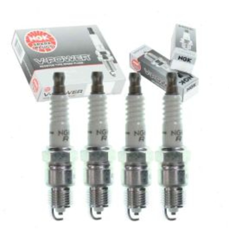 4 pc NGK V-Power Spark Plugs for 1982-1983 Pontiac 6000 2.5L L4