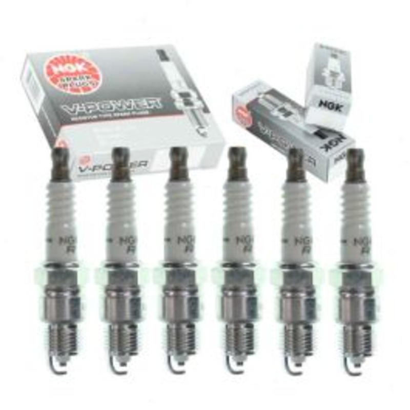 6 pc NGK V-Power Spark Plugs for 1980-1982 Cadillac DeVille 4.1L V6
