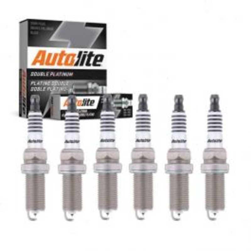 6 pc Autolite Double Platinum Spark Plug for 2010-2011 BMW 528i 3.0L L6