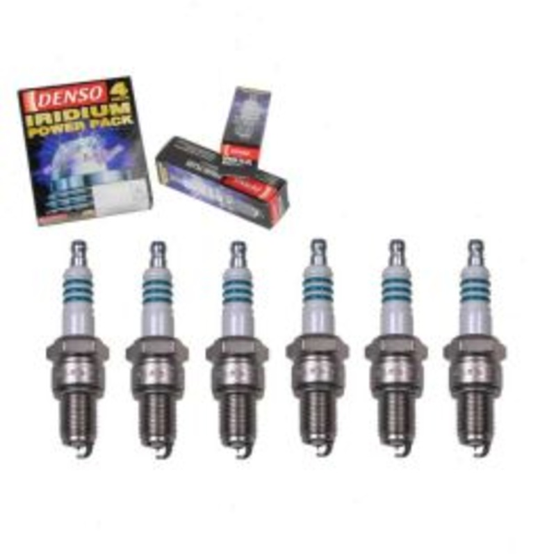 6 pc DENSO Iridium Power Spark Plugs for 1954-1955 GMC Truck 4.1L L6