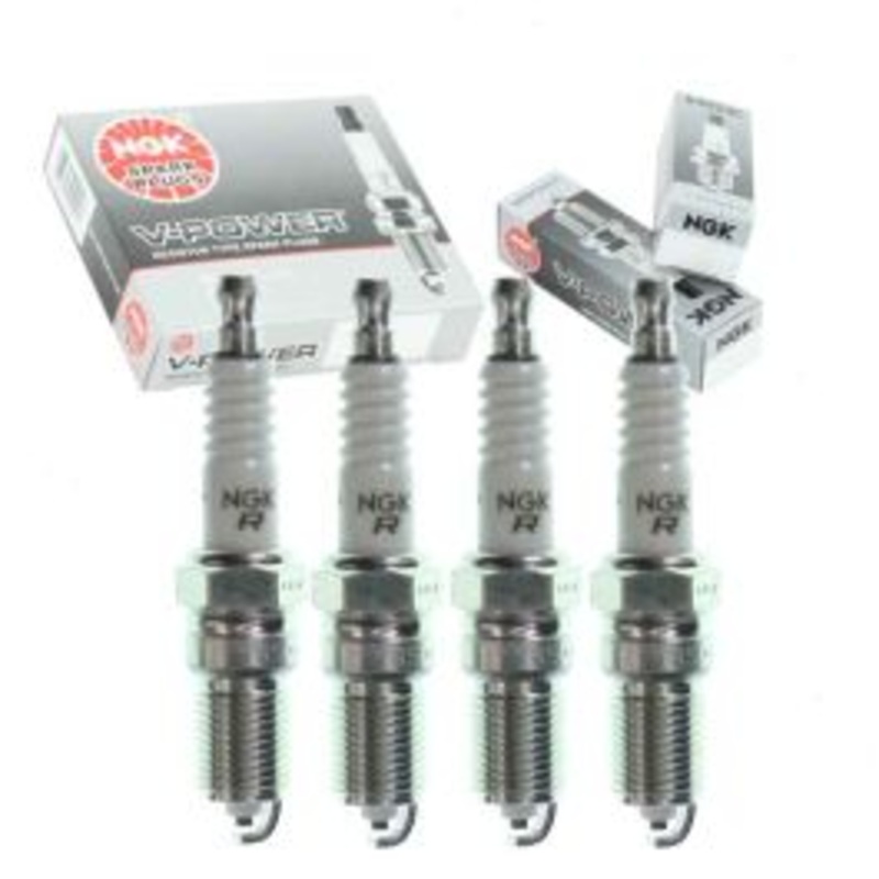 4 pc NGK V-Power Spark Plugs for 1984-1985 Renault Fuego 2.2L L4