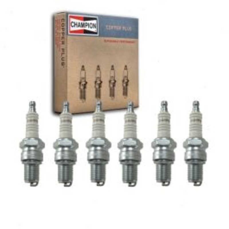 6 pc Champion Copper Plus Spark Plugs for 1963-1968 Chevrolet C10 Pickup 4.8L L6