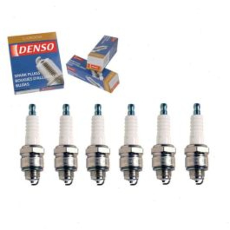 6 pc DENSO Standard U-Groove Spark Plugs for 1968 International 1200C 3.9L L6