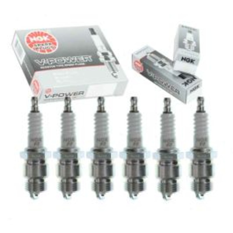 6 pc NGK V-Power Spark Plugs for 1970-1977 Ford Maverick 2.8L 3.3L 4.1L L6