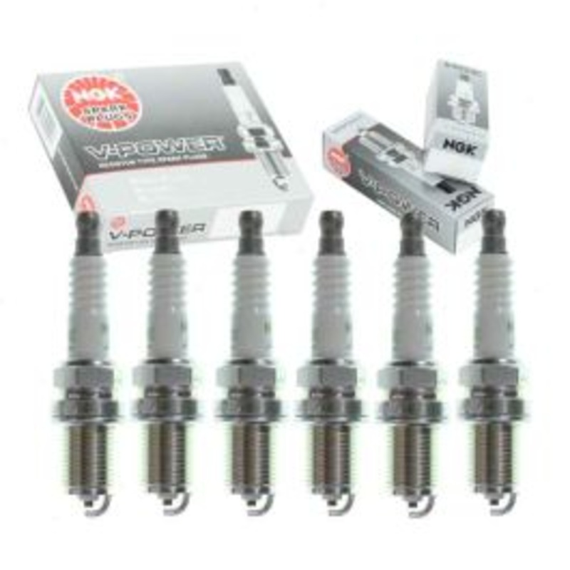6 pc NGK V-Power Spark Plugs for 1993 Mercedes-Benz 300TE 3.2L L6