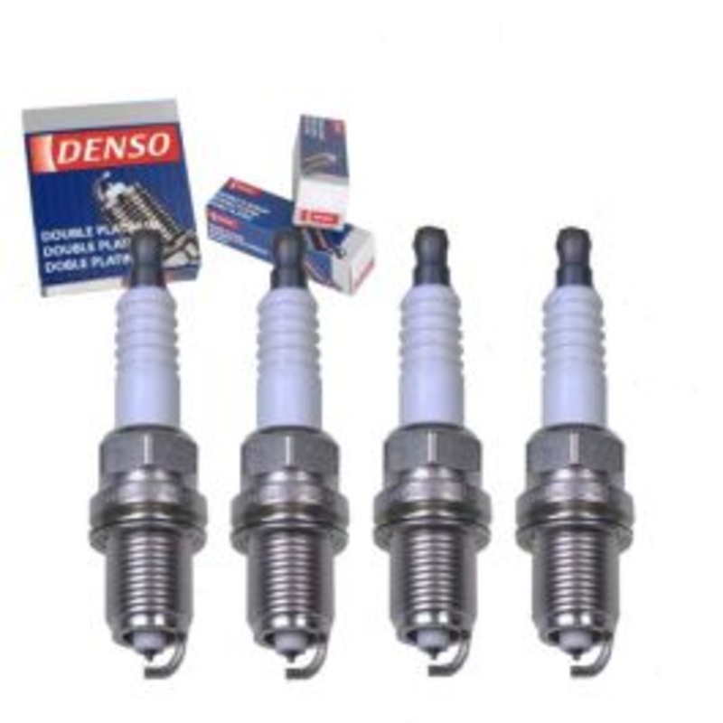 4 pc DENSO Double Platinum Spark Plugs for 1993-2002 Mazda 626 2.0L L4