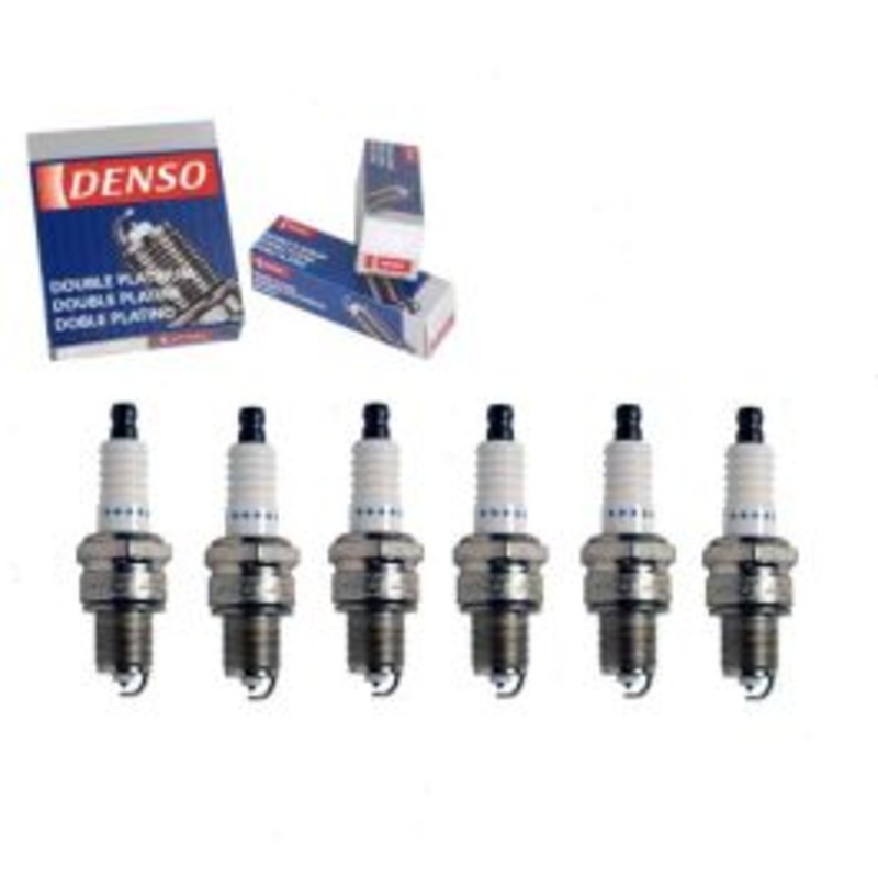 6 pc DENSO Double Platinum Spark Plugs for 1969-1971 Jaguar XJ 4.2L L6