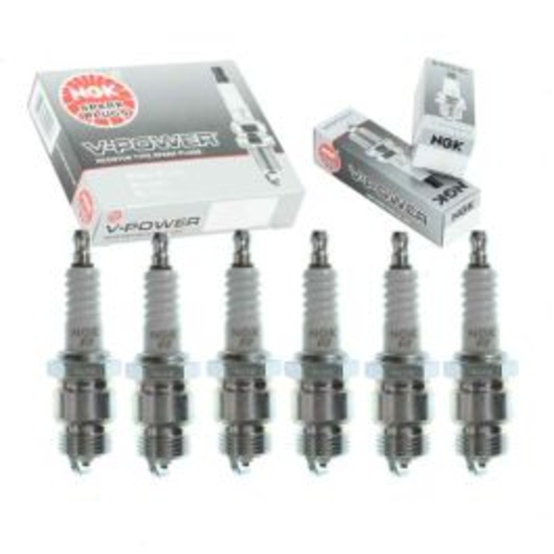 6 pc NGK V-Power Spark Plugs for 1961-1986 Ford F-250 3.6L 3.9L 4.9L L6