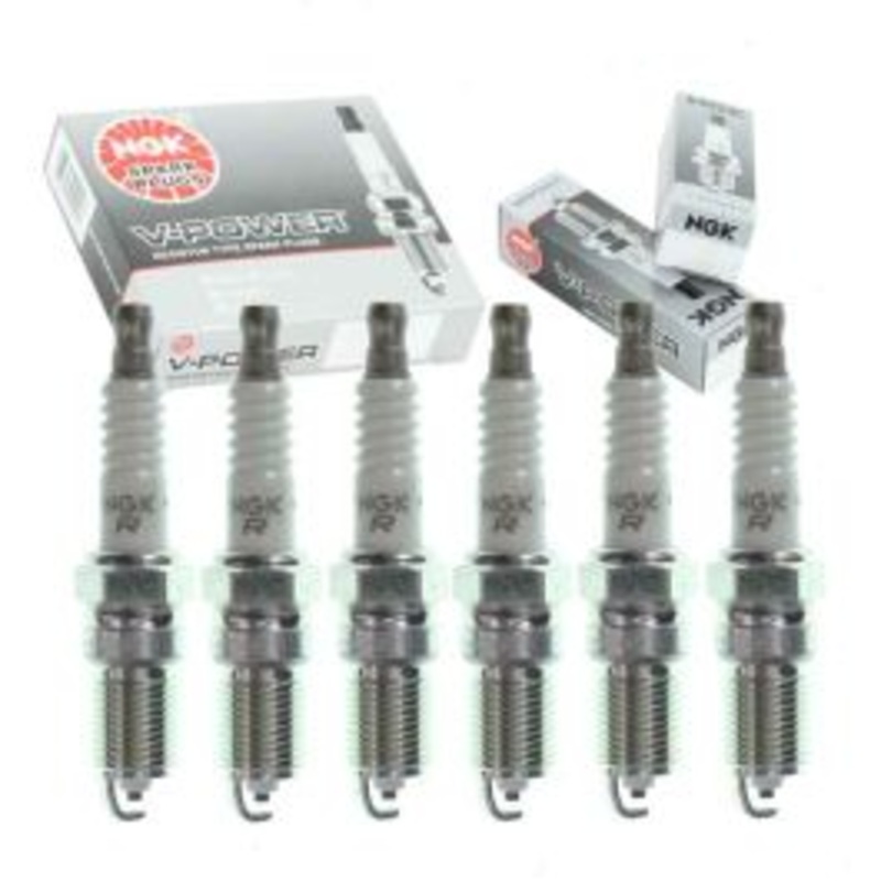 6 pc NGK V-Power Spark Plugs for 1996-2005 GMC Jimmy 4.3L V6