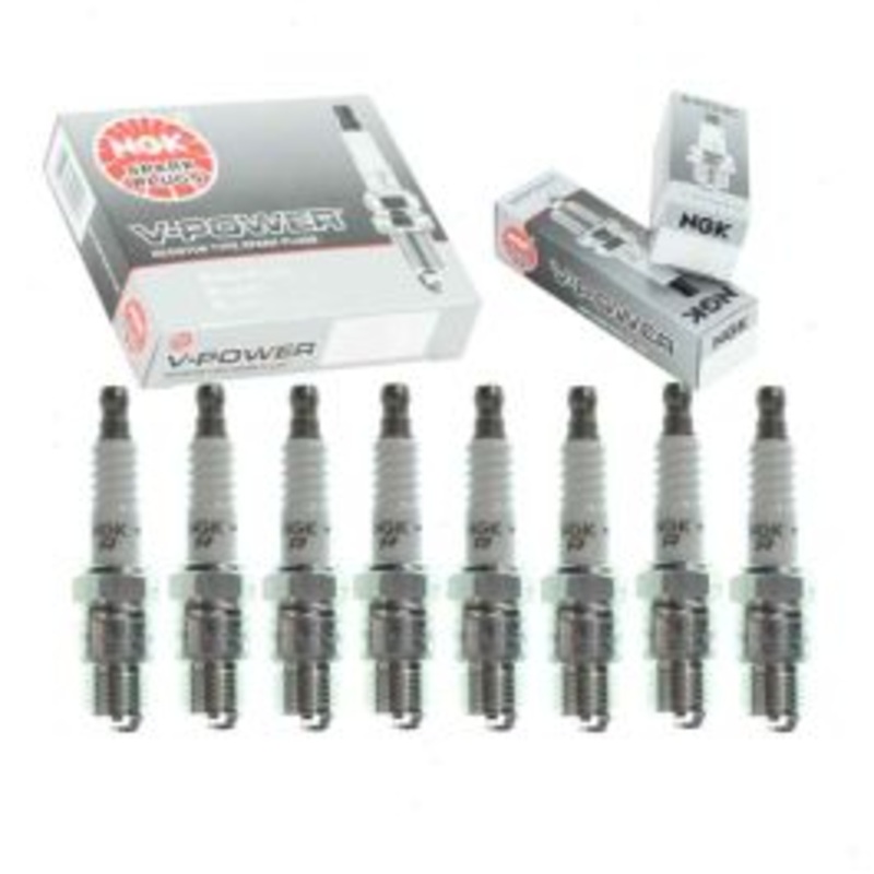 8 pc NGK V-Power Spark Plugs for 1979-1987 GMC P2500 5.7L V8