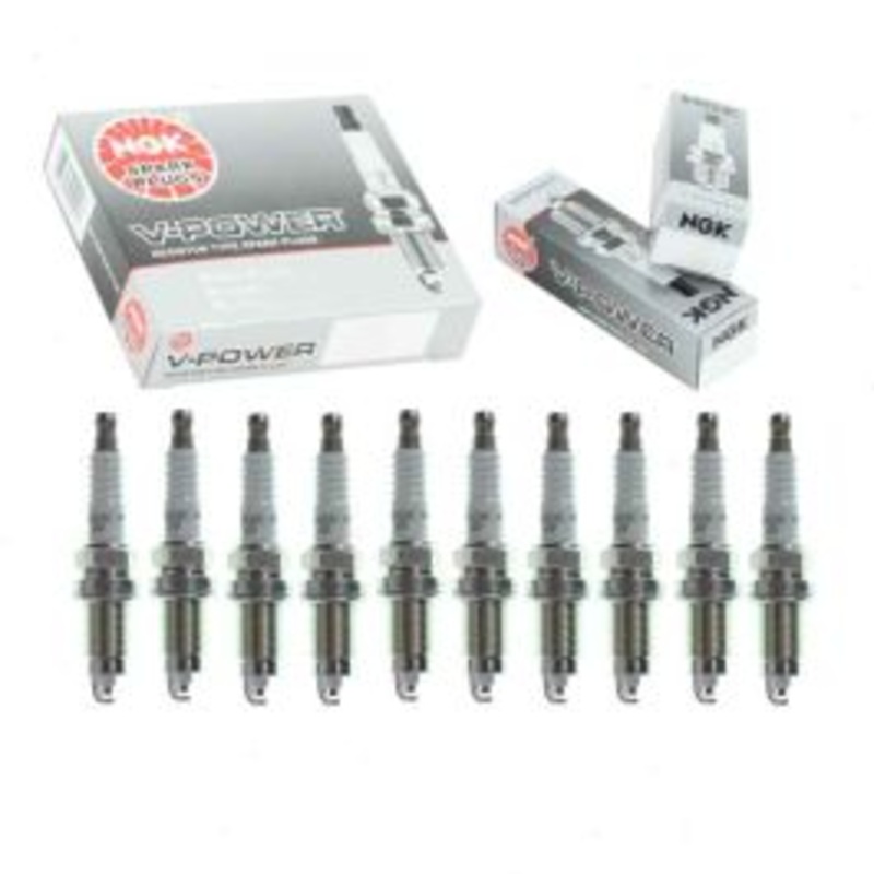 10 pc NGK V-Power Spark Plugs for 1992-2002 Dodge Viper 8.0L V10