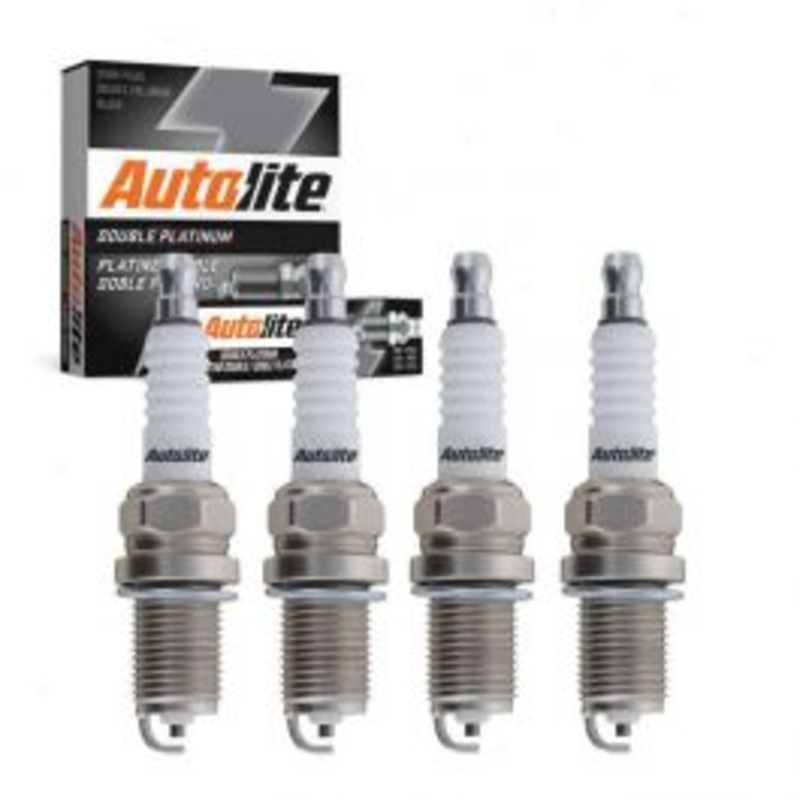 4 pc Autolite Double Platinum Spark Plug for 1989-2008 Toyota Corolla 1.6L