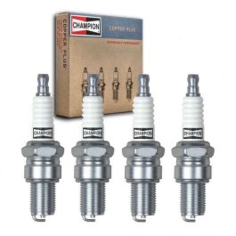 4 pc Champion Copper Plus Spark Plugs for 1972-1976 Renault R15 1.6L L4