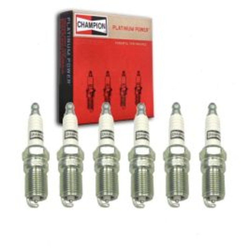 6 pc Champion Platinum Spark Plugs for 1986-2005 Mercury Sable 3.0L V6