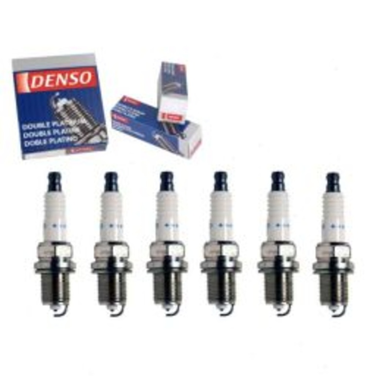 6 pc DENSO Double Platinum Spark Plugs for 1993 Mercedes-Benz 300TE 3.2L L6