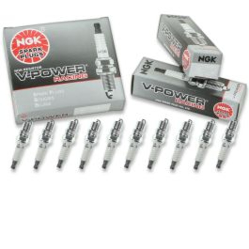 10 pc NGK V-Power Racing 6468 R5674-9 Spark Plugs