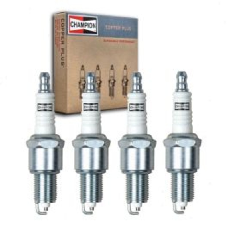 4 pc Champion Copper Plus Spark Plugs for 1983 Plymouth Scamp 2.2L L4