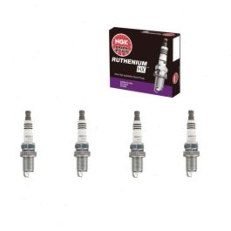 4 pc NGK Ruthenium HX Spark Plugs for 2006-2013 Audi A3 2.0L L4